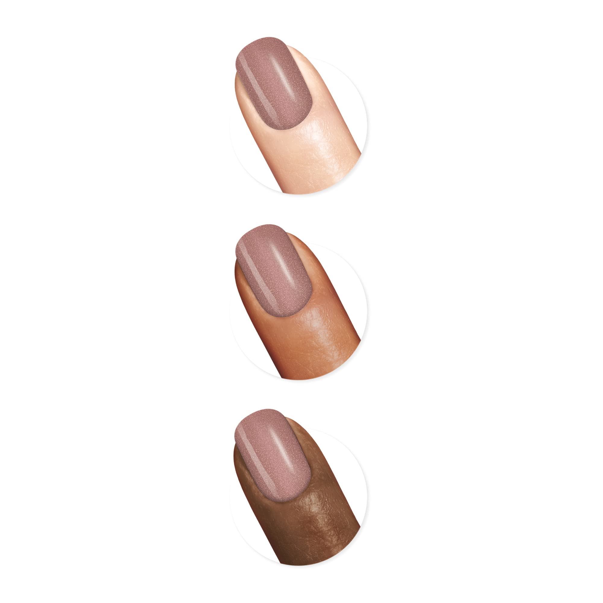 Sally Hansen Miracle Gel Shell Party Brown Nail Polish - Long Lasting Gel-Like Formula, No UV Lamp Needed - Perfect for Salon-Quality Manicures at Home, Parties & Everyday Wear