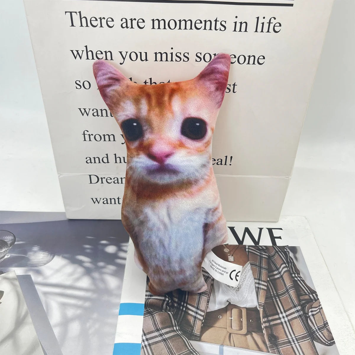 Viral Meme Cat Plush Toy - 21CM Soft Stuffed Animal for Kids, Gifts & Home Decor | Perfect for Cuddling, Collecting & Social Media Photos
