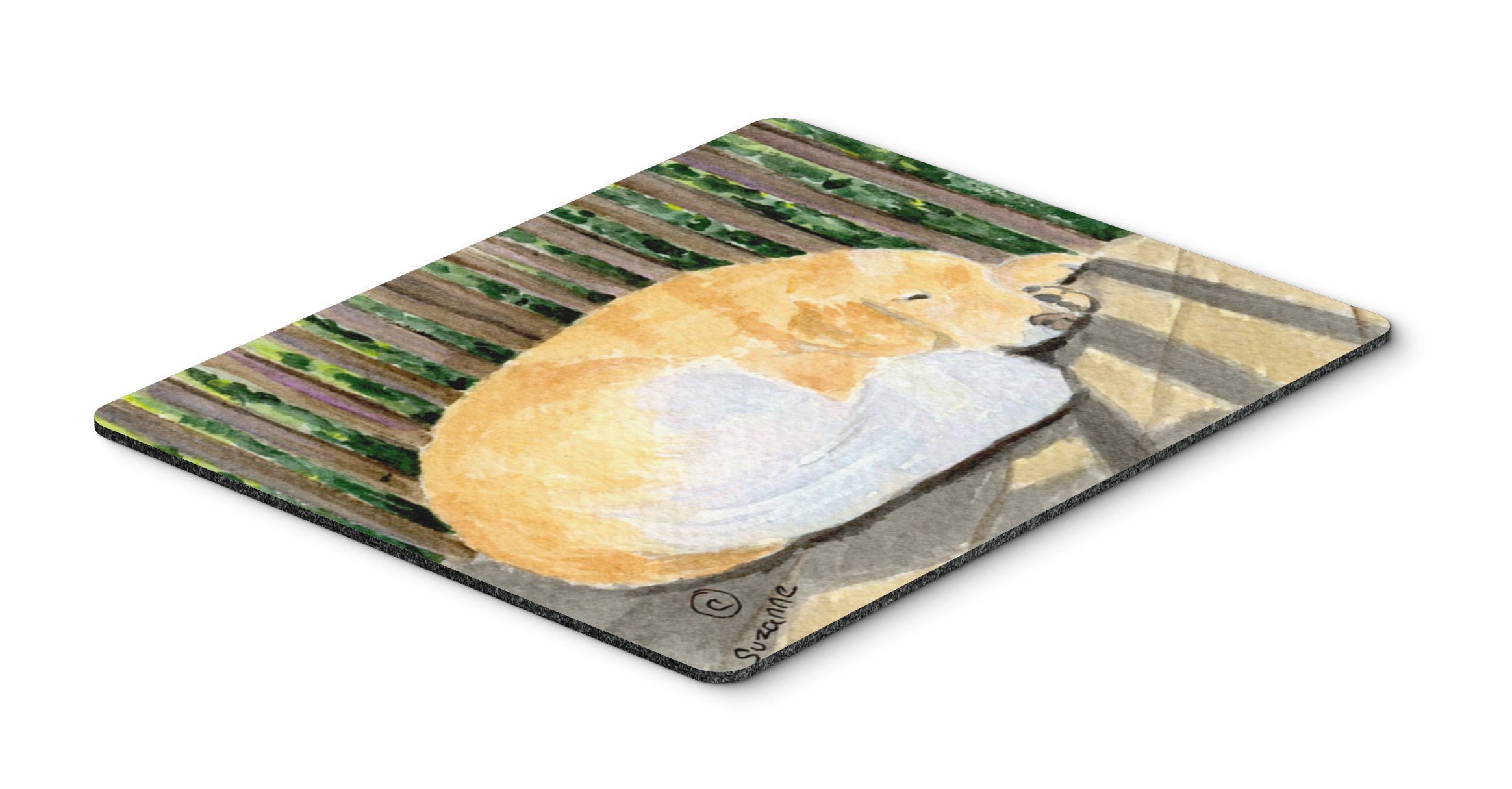 Golden Retriever Mouse Pad & Hot Pad - Large Washable Desk Mat for Home Office, Gaming & Computer Work | Non-Slip Laptop Mousepad with Cute Dog Design | Perfect for Workstations, Kitchens & Gamer Setups