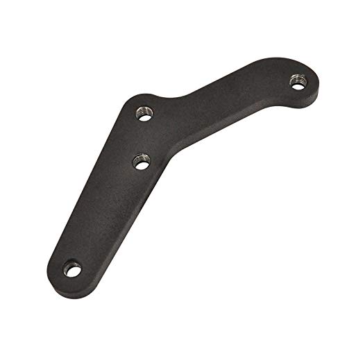 Black Ultima FRONT Brake Caliper Mount for 1984-1999 Harley Davidson Models (Except FXSTS) - Chrome 4-Piston Caliper Included - Compatible with Harley Chopper, Bobber & Cafe Racer Motorcycles - Perfect for Custom Bike Builds and Performance Upgrades