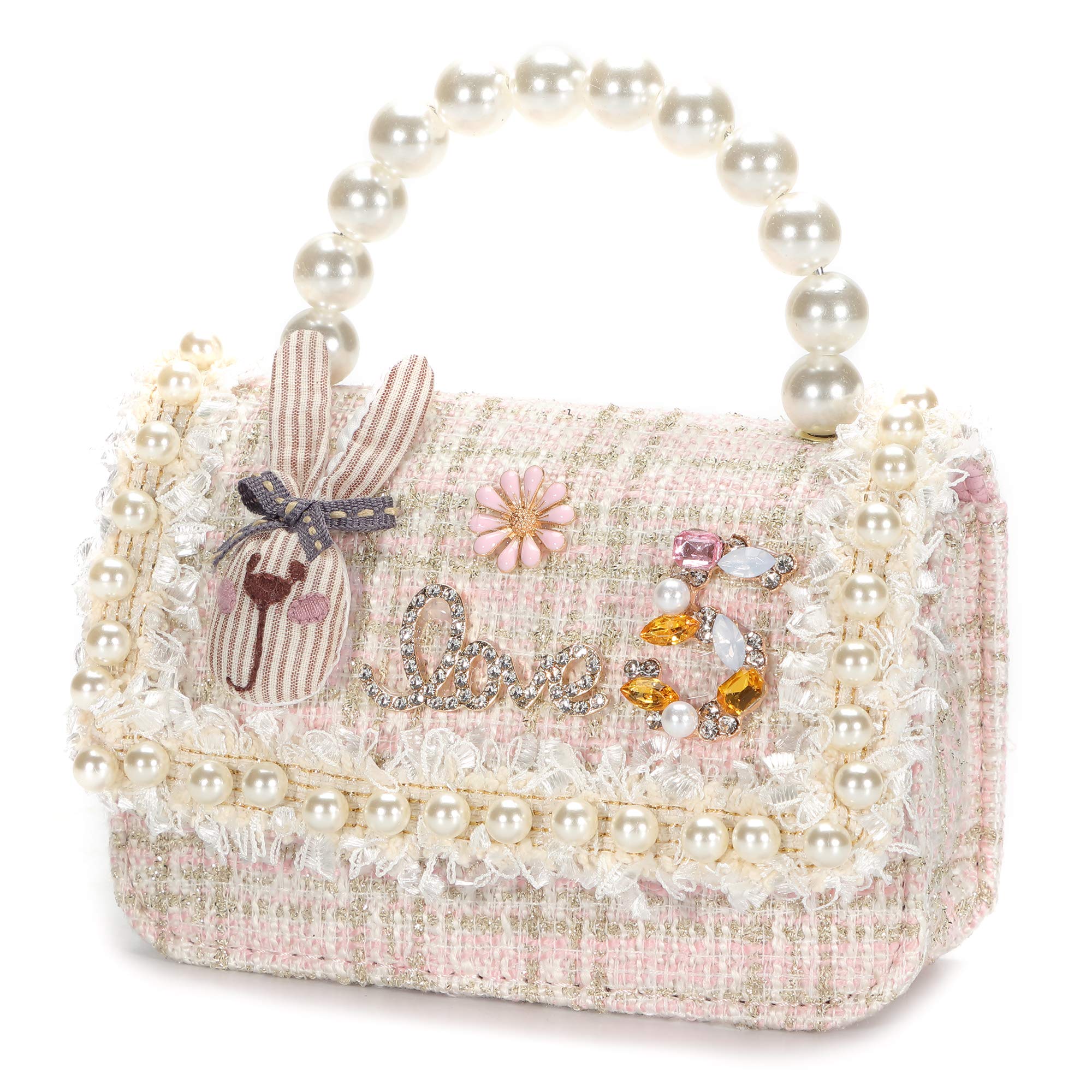 **AO ALI VICTORY Toddler Girls Purse - Mini Handbag & Shoulder Crossbody Bag for Little Girls - Perfect Gift for Birthday, Christmas & Dress-Up Play**