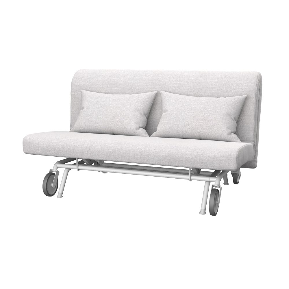 Compatible Replacement Cover for PS Sofa 2-Seat Sofa-Bed | Off White Fabric Sofa Slipcover | Perfect for Living Room, Guest Room & Small Spaces
