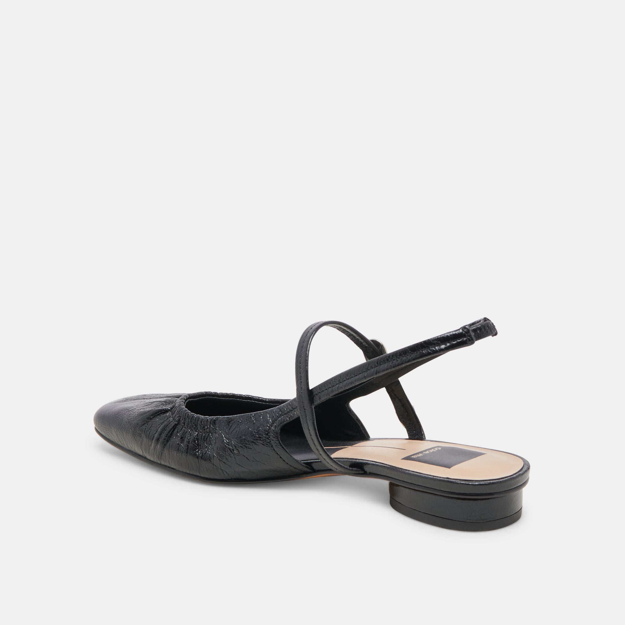 Rianne Flats Midnight Crinkle Patent Leather Women's Shoes - Stylish & Comfortable for Work, Parties & Everyday Wear | re:vita Collection