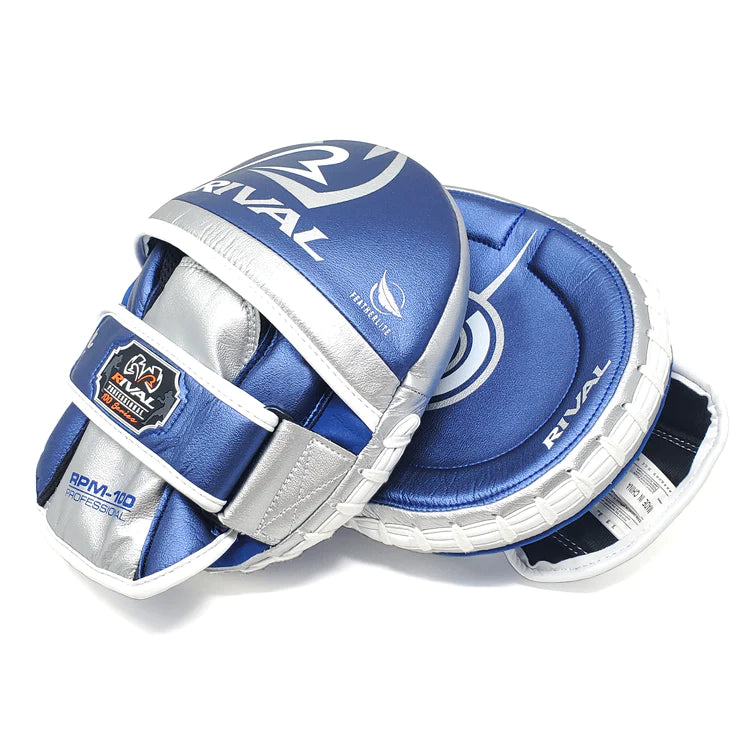 RIVAL RPM100 Professional Punch Mitts - Premium Boxing Training Pads for MMA, Kickboxing & Fitness Workouts - Ideal for Coaches, Fighters & Home Gym Use