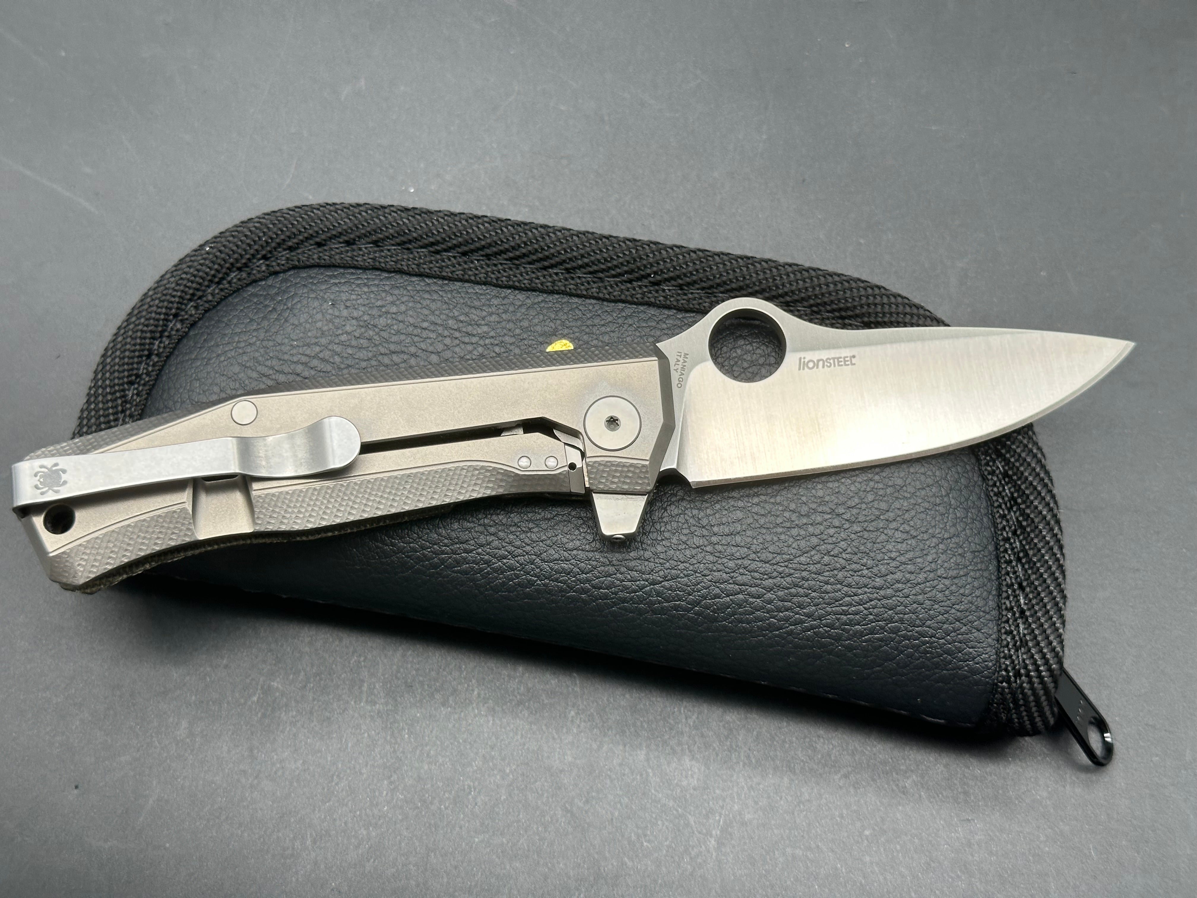 Spyderco SpyMyto Frame Lock Knife - Premium Micarta & Titanium Handle, 3.3