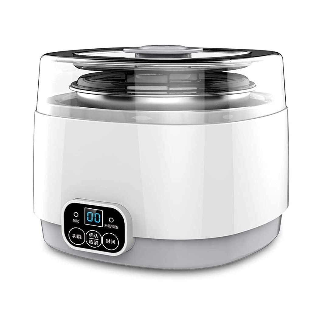 VSDY Automatic Digital Yogurt Maker Machine with Stainless Steel Inner Pot, Timer Control & Strainer - Make Greek Yogurt, Cheese, Fruit Wine at Home | Perfect for Healthy Breakfast, Keto Diet & Homemade Dairy Products