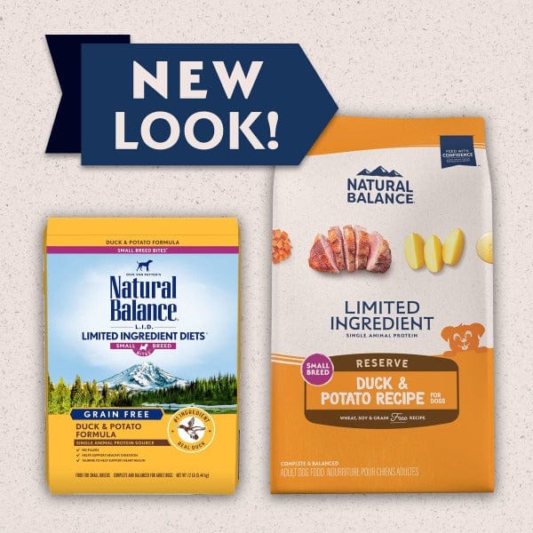 Natural Balance Reserve Grain-Free Duck & Potato Small Breed Dry Dog Food - Healthy & Digestible for Small Dogs - Perfect for Sensitive Stomachs & Allergies