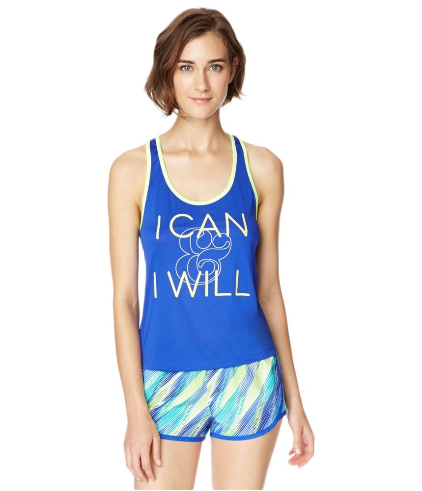 AEROPOSTALE Women's I Can & I Will Racerback Tank Top - Workout, Yoga & Casual Wear