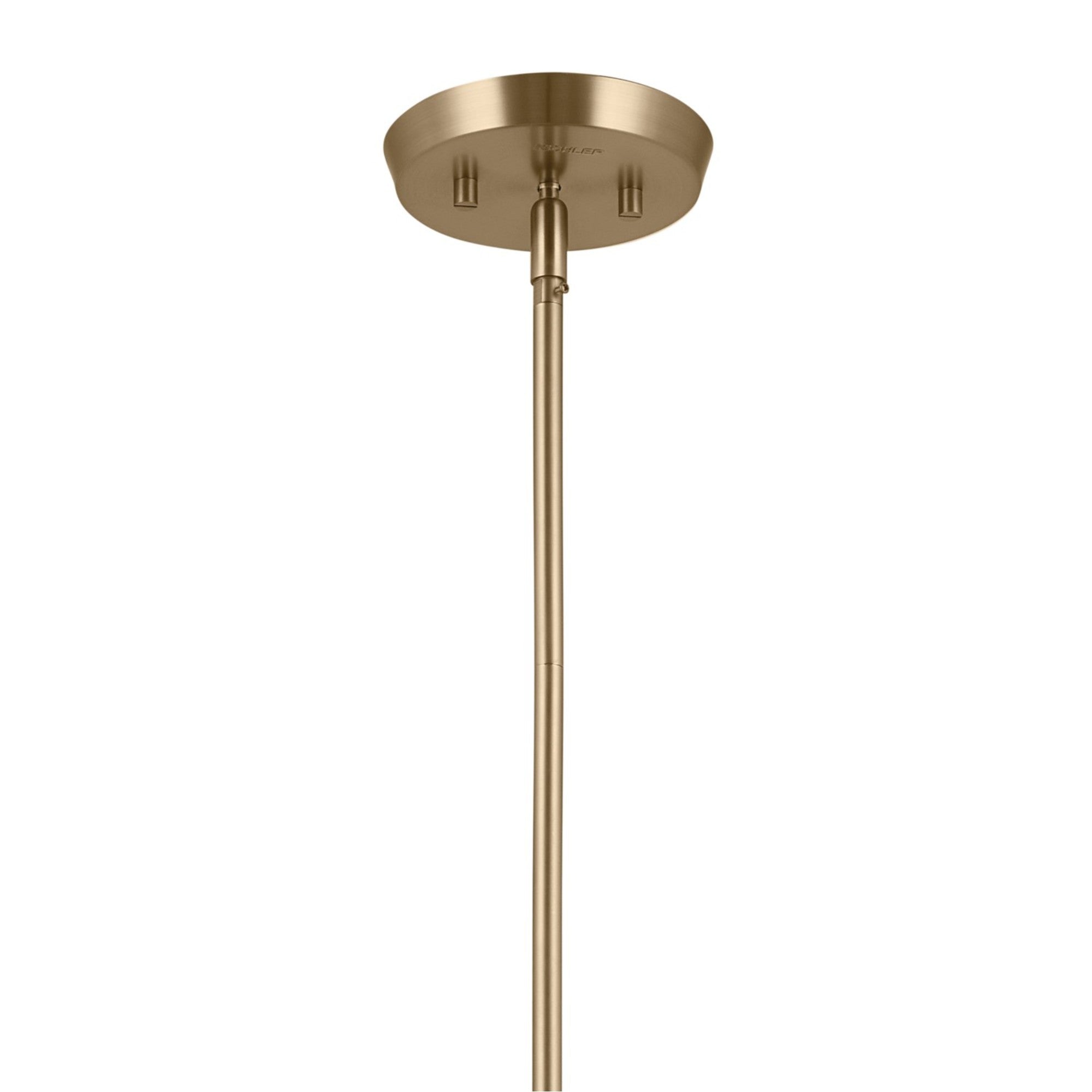 Arcus 29 Inch 5-Light Chandelier with Black Shade - Champagne Bronze Finish Semi-Flush Mount Ceiling Light Fixture for Dining Room, Bedroom or Living Room Decor