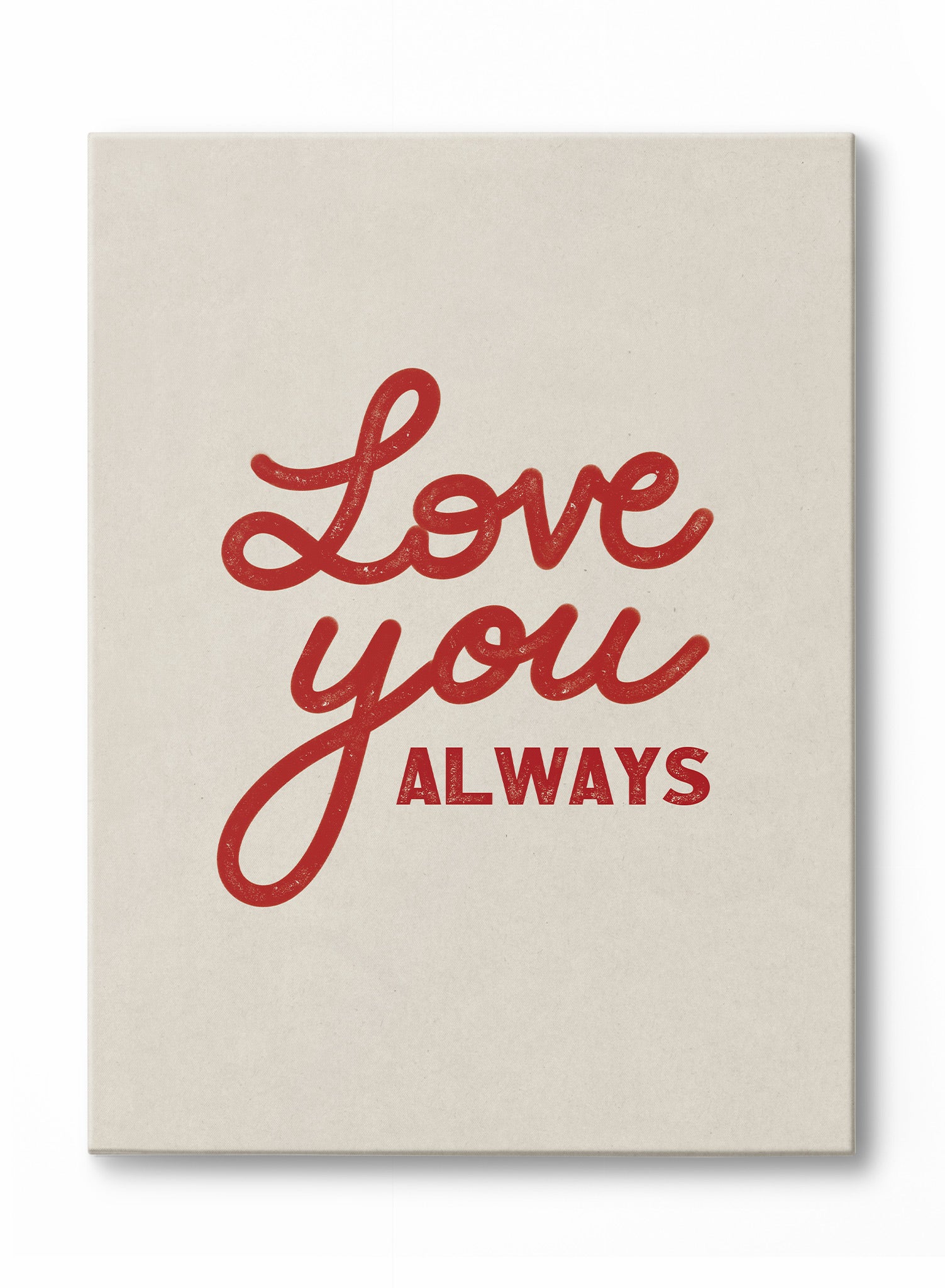 Love You Always Canvas Wall Art - Romantic Home Decor for Bedroom, Living Room & Wedding Gifts