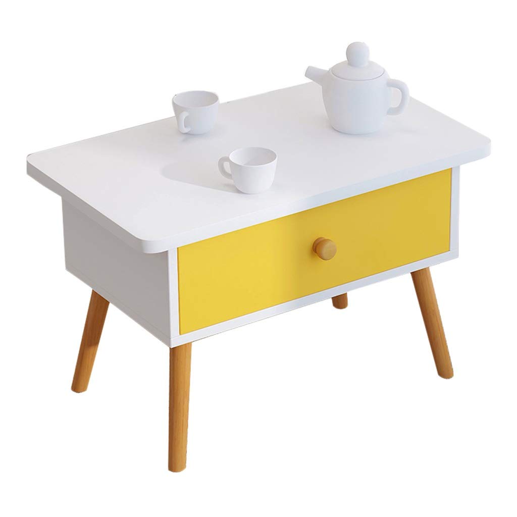 Vintage Wooden Coffee Table with Drawer - 24