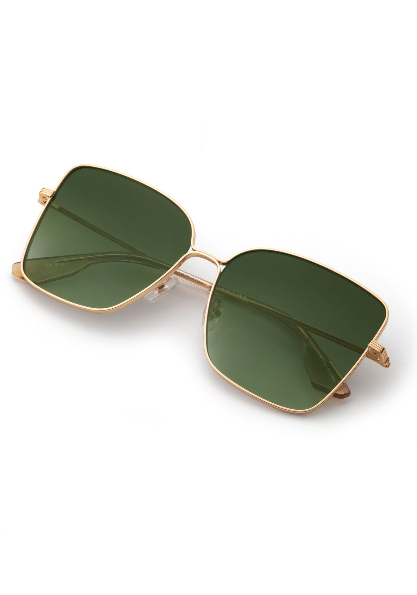 24K Gold & Sweet Tea Polarized Sunglasses - Stylish UV Protection for Outdoor Activities, Driving, and Beach Vacations