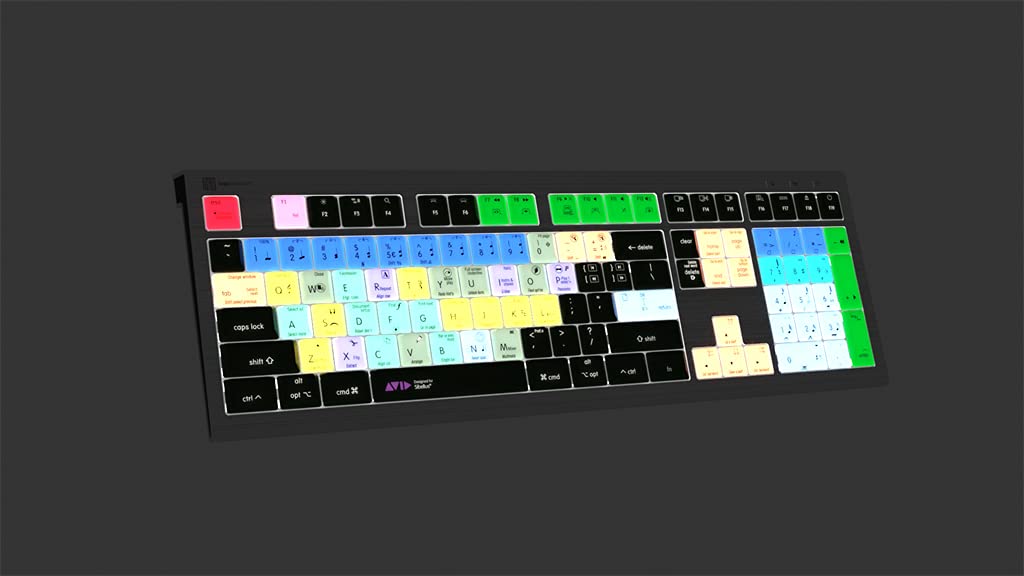 Logitech ASTRA2 Backlit Keyboard for Avid Sibelius - Mac Compatible | Professional Music Notation & Composition | Studio & Home Recording Setup