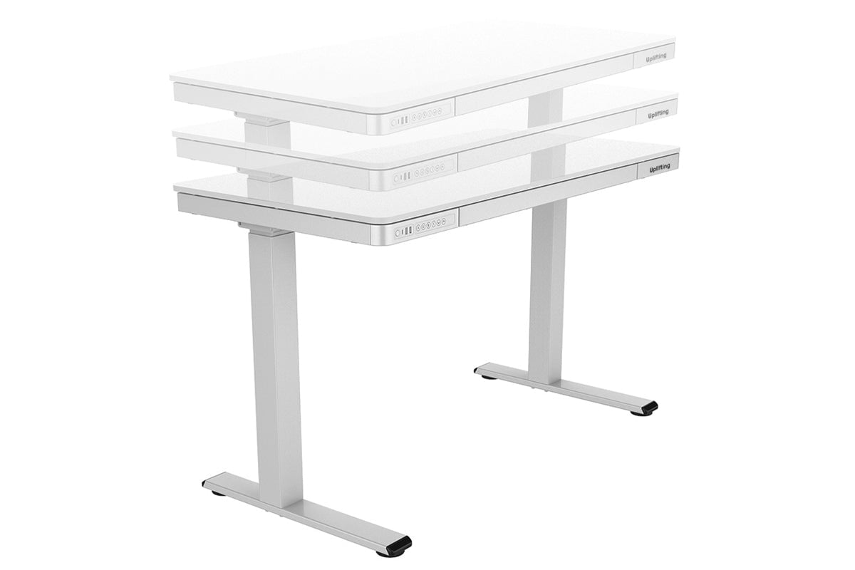 Uplifting Tango Electric Sit Stand Desk - Adjustable Height Standing Desk for Home & Office - Ergonomic Workstation for Better Posture & Productivity | Perfect for Remote Work, Gaming & Study Setup