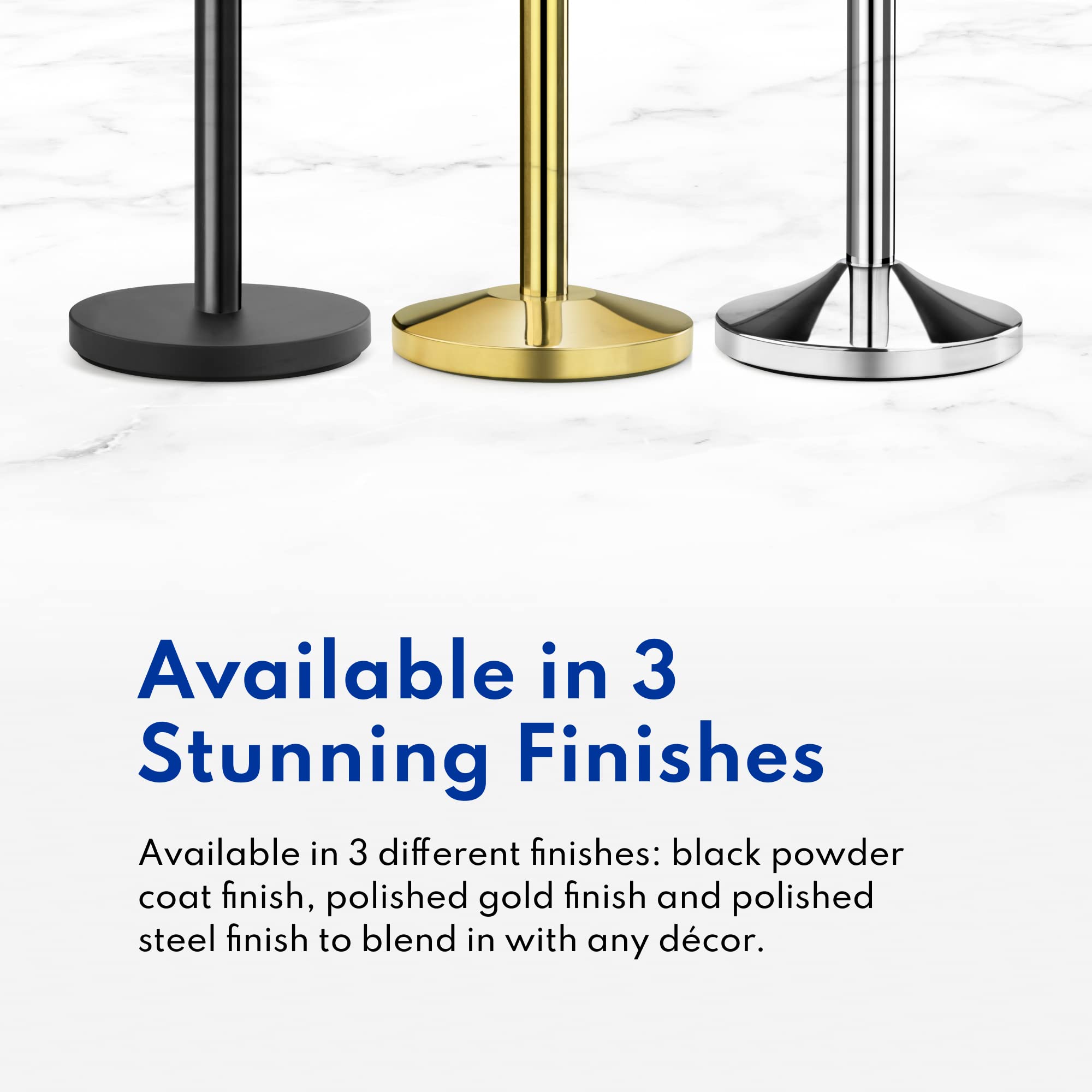 New Star Foodservice 54590 Retractable Belt Stanchions - 36-Inch Height, 6.5-Foot Belt, Set of 2 (Black) - Perfect for Crowd Control in Restaurants, Events & Retail Stores