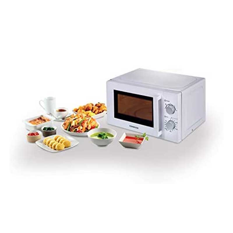 Kenwood 700W 20L Microwave Oven (MWM20WH) - 220-240V Compact Countertop Microwave for Small Kitchens, Dorms & Offices - Fast Heating & Defrosting