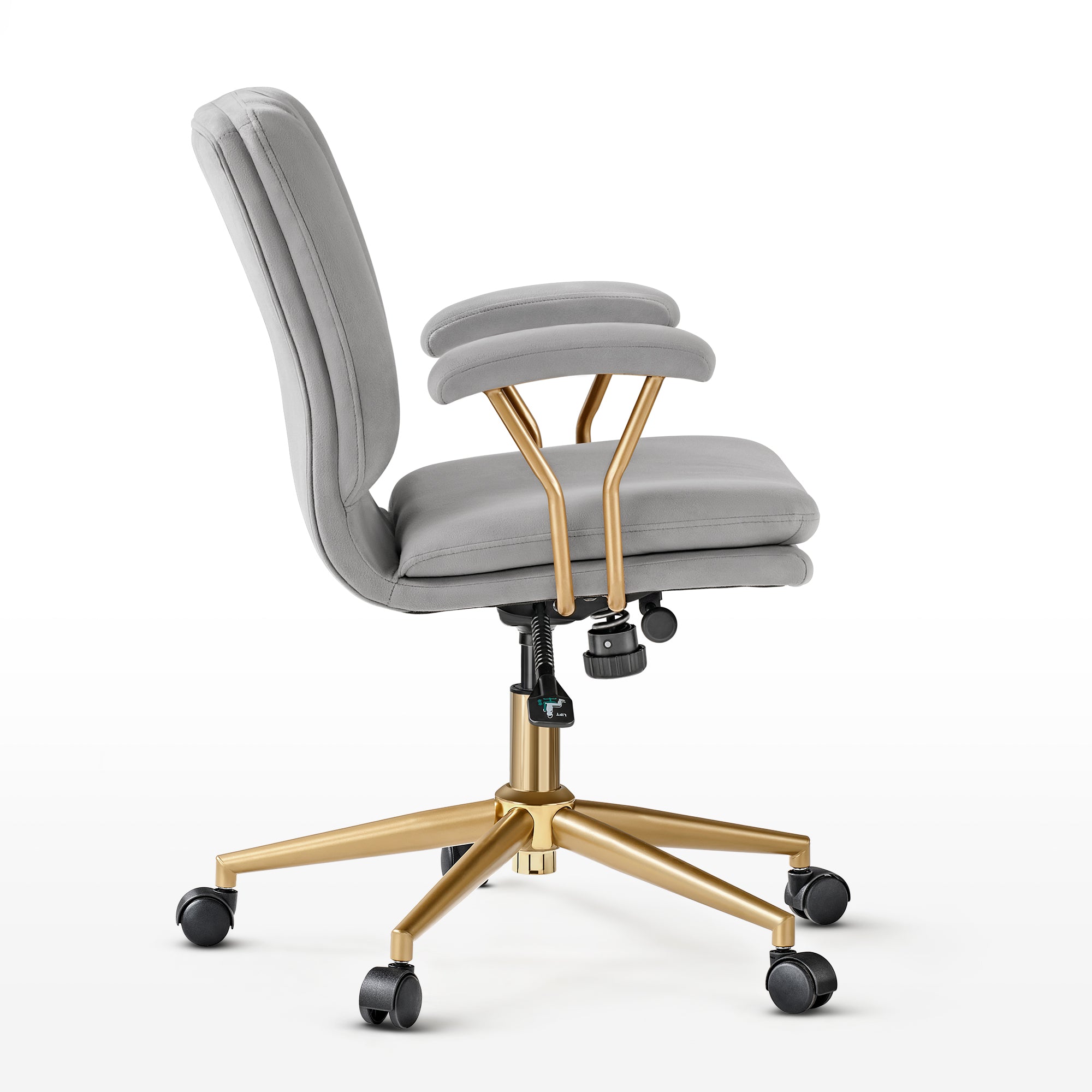 Premium Adena Velvet Office Chair - Ergonomic Desk Chair with Lumbar Support for Home & Office Workspaces - Perfect for Long Hours of Sitting, Gaming, and Remote Work