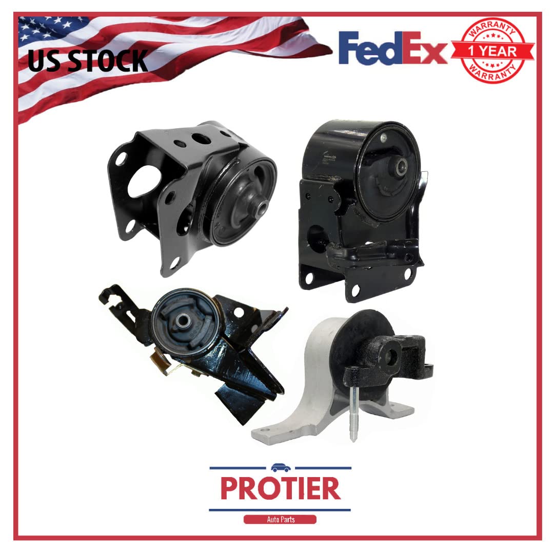 Westar Engine & Transmission Mount Set 4PCS - Compatible with 2004 Nissan Altima V6 3.5L 3498cc - Smooth Ride & Vibration Reduction for Daily Commute & Highway Driving