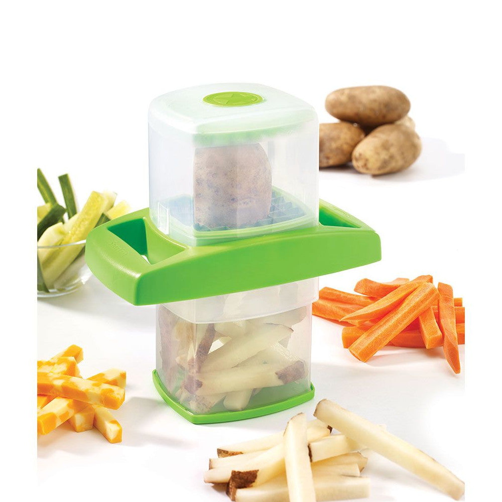 STARFRIT Gourmet Easy Fry Cutter 80875 - Stainless Steel Potato & Vegetable Slicer for French Fries, Chips & More - Perfect for Home Cooking, Restaurants & Meal Prep