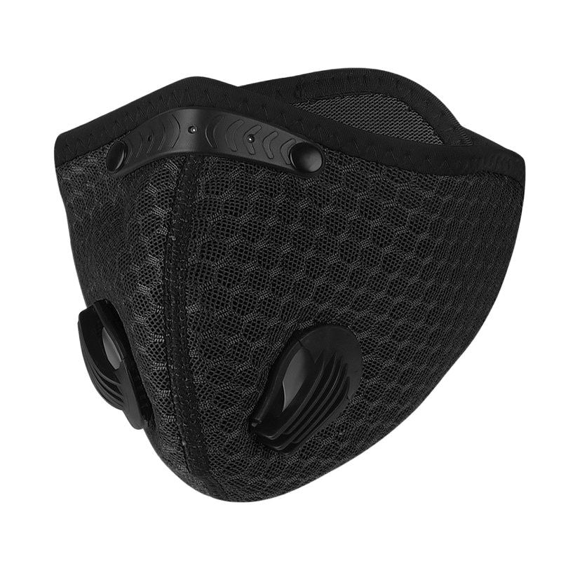 Cycling Face Mask with PM2.5 & Activated Carbon Filter - Washable Anti Pollution Sports Mask for Bicycle, MTB & Road Bike - Perfect for Urban Commuting & Outdoor Cycling