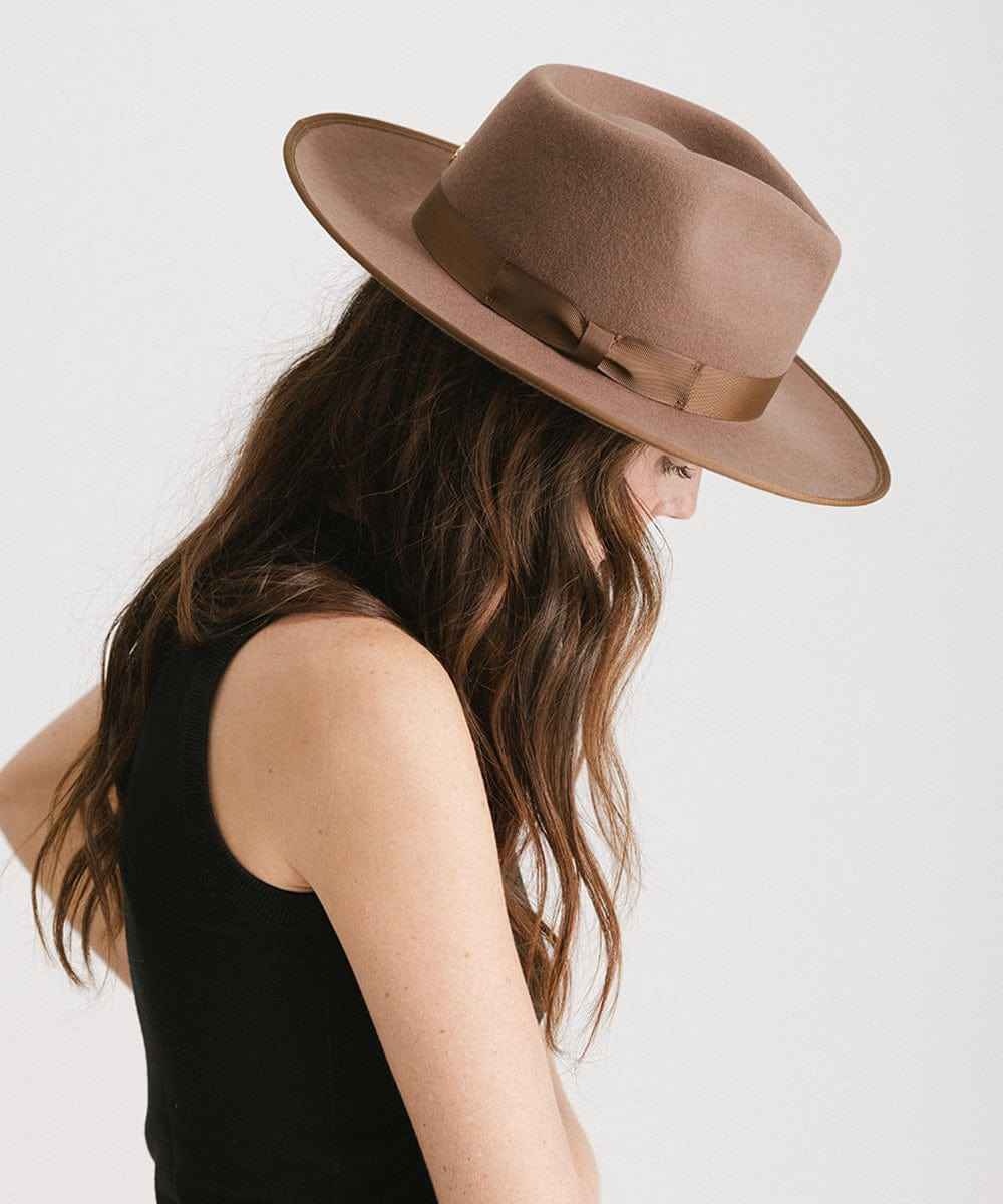 Monroe Rancher Fedora Hat for Men & Women - Western Style Cowboy Hat with Wide Brim - Perfect for Outdoor, Rodeo, and Country Music Events