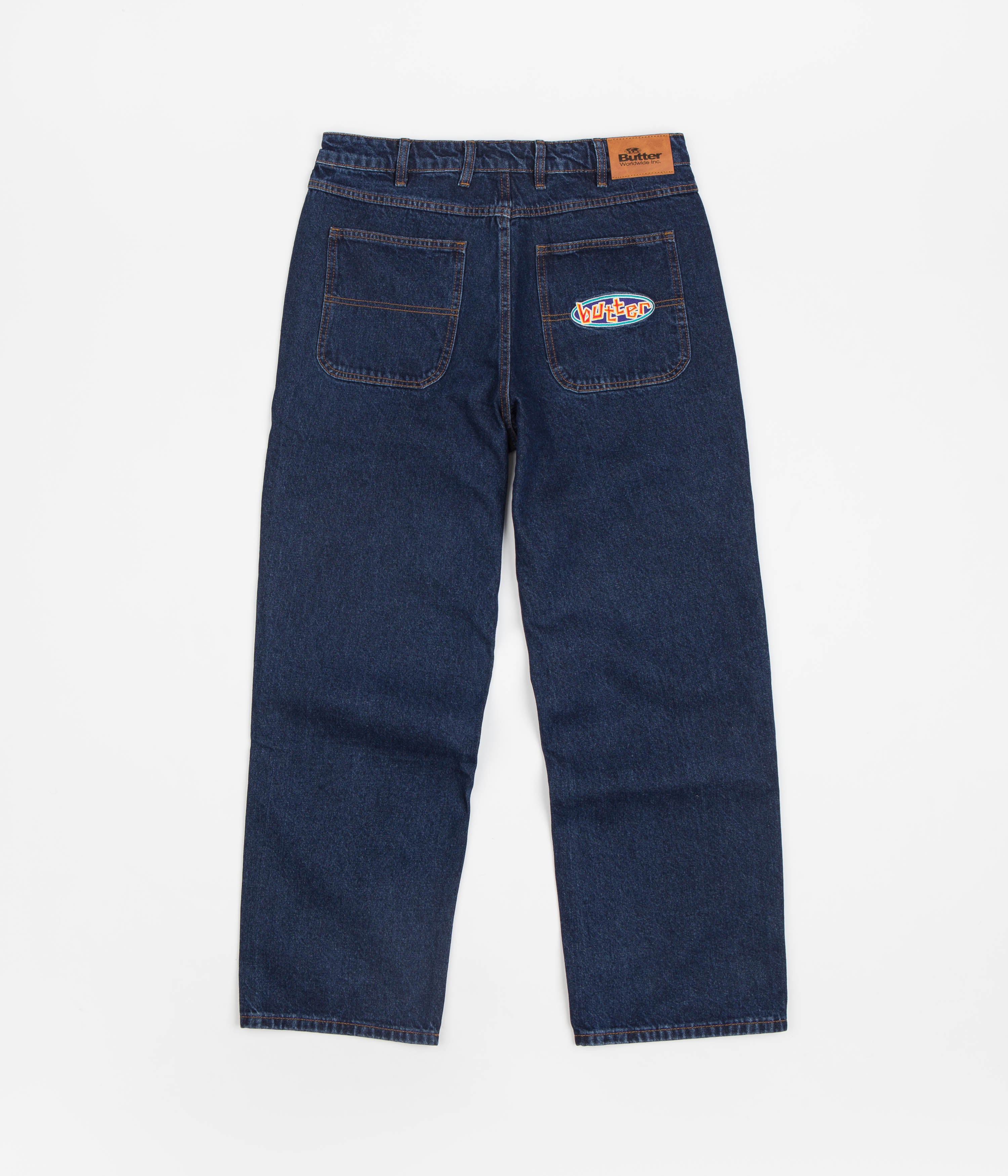 Butter Goods Scattered Jeans - Dark Indigo Denim Pants for Men | Casual Streetwear & Everyday Wear