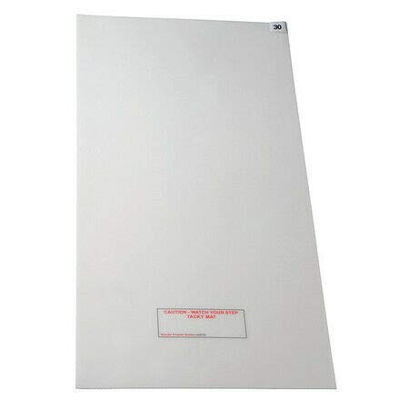 Wearwell 5Kdd4 White Disposable Tacky Mat 24