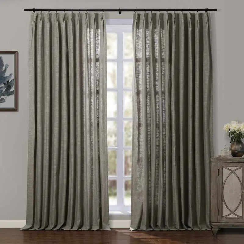 Luxury Blackout Thermal Curtains for Bedroom - Pinch Pleated Drapes for Insulation & Noise Reduction - Elegant Window Treatments for Home & Office