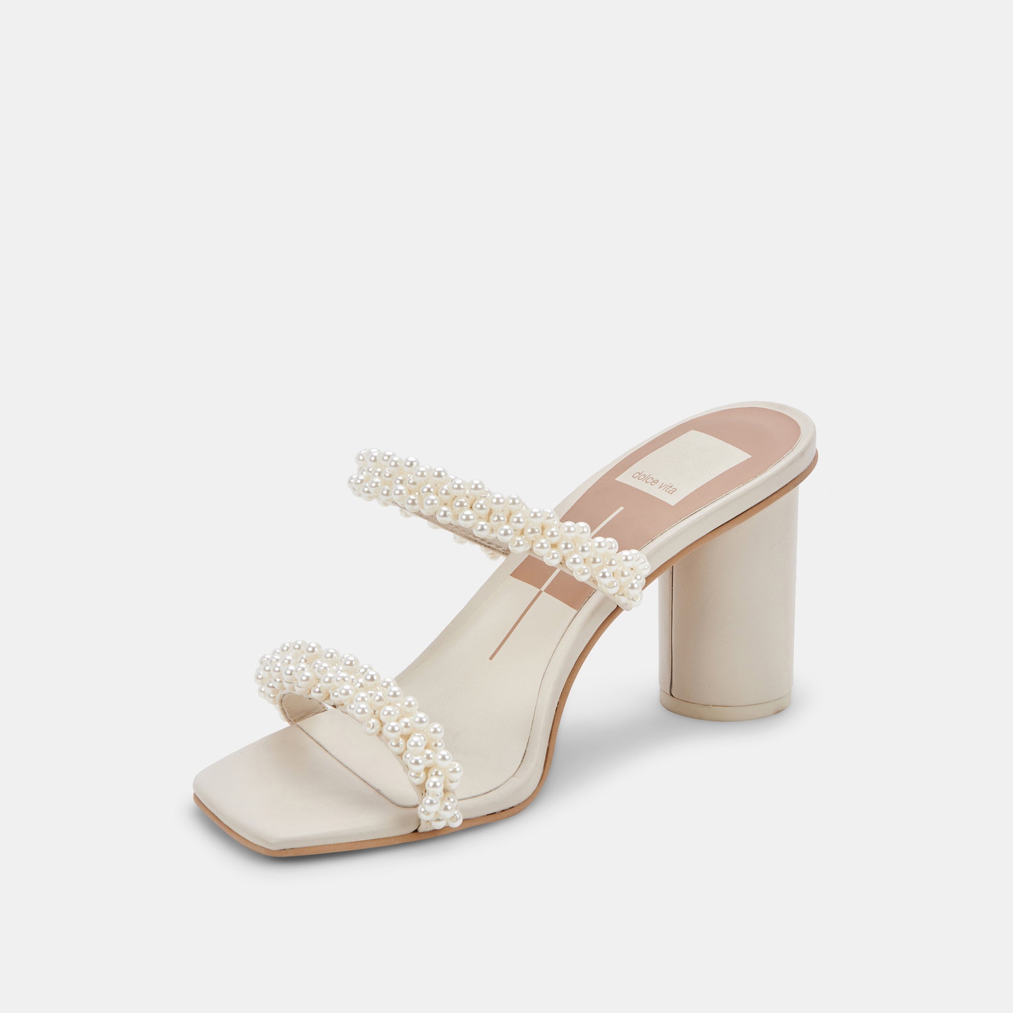 NOEL Wide Heels with Vanilla Pearls - Elegant Women's Dress Shoes for Weddings, Parties & Special Occasions | Comfortable & Stylish Heels by re:vita