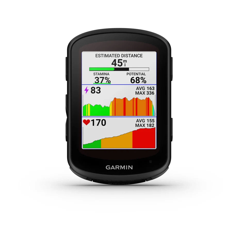 Garmin Edge 840 Solar GPS Bike Computer - Advanced Cycling Performance Metrics, Solar Charging, Navigation & Training Features for Road & Mountain Biking