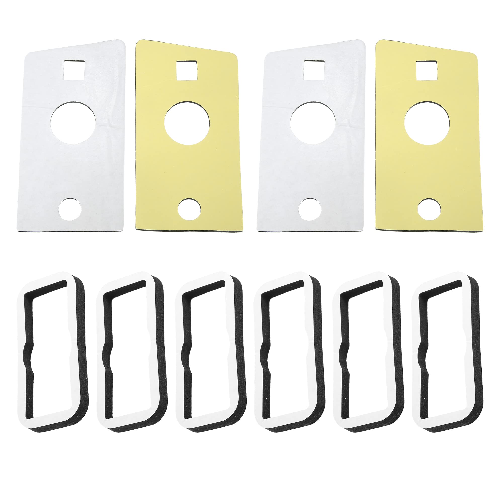 X AUTOHAUX 1 Set Waterproof Double Self-Adhesive Roof Cab Marker Light Gasket Seal Kit for Hummer H2 2003-2009 - Front Rear Clearance Running Lights Replacement - Perfect for Off-Roading, Camping & Night Driving