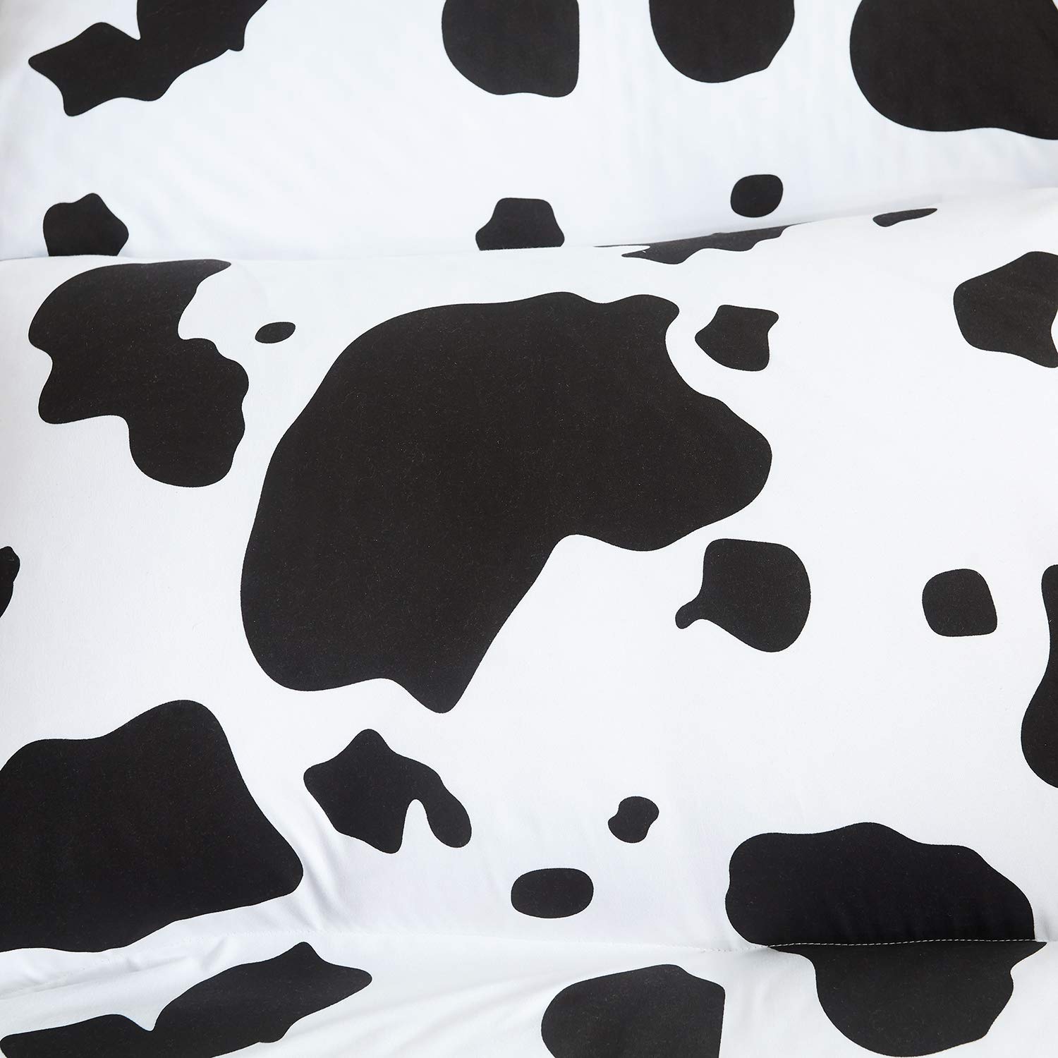 Mengersi Kids Floor Pillow Lounger Cover - Soft Cow Print Pillow Case for Boys & Girls, Toddler Bed Cover (Queen Size, 5 Pillows Required, Pillows Not Included) - Perfect for Playroom, Nursery, or Cozy Reading Nook