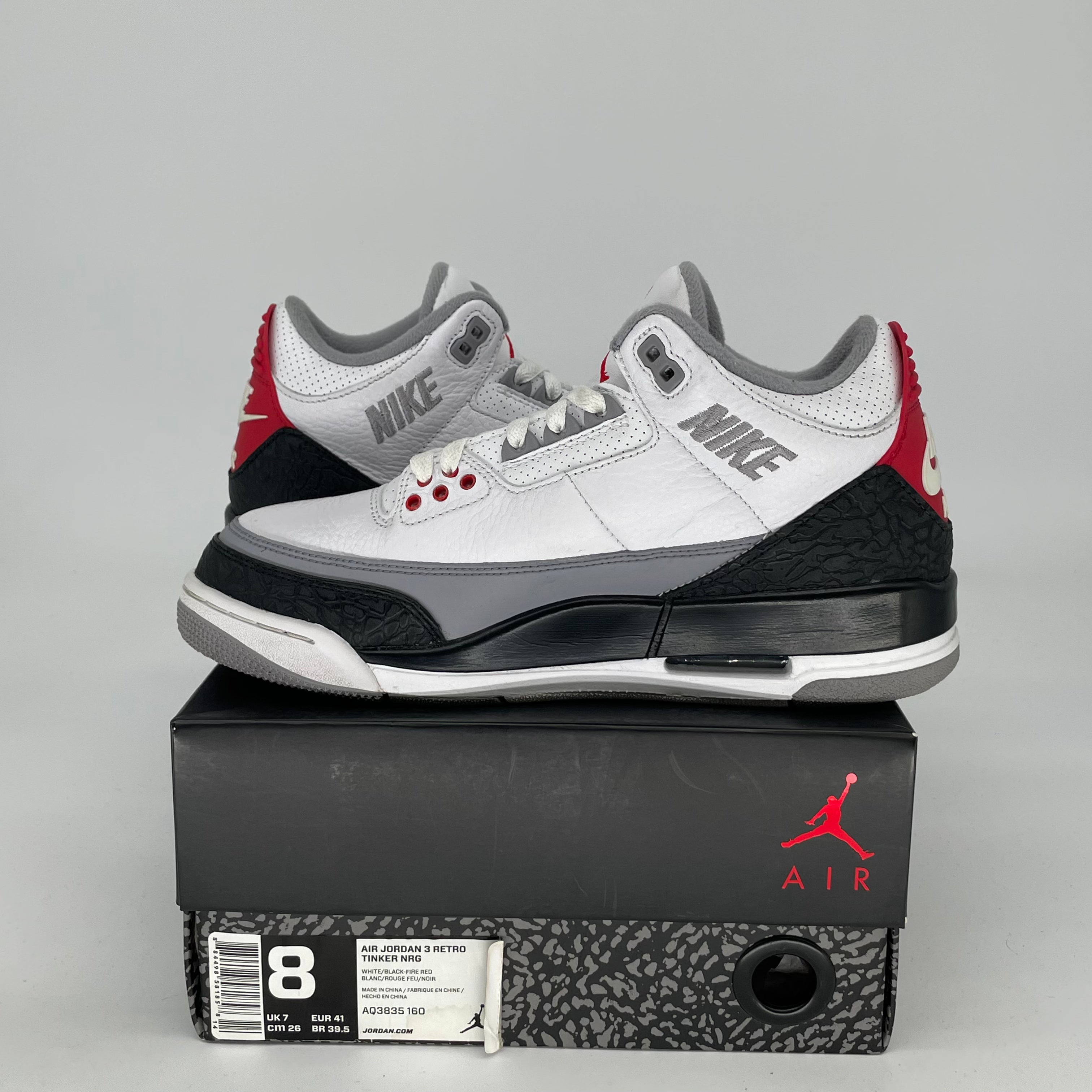 AIR JORDAN 3 TINKER HATFIELD Sneakers - Men's/Women's Size 8/9.5W (AQ3835-160) - Retro Basketball Shoes for Running, Gym & Streetwear Fashion