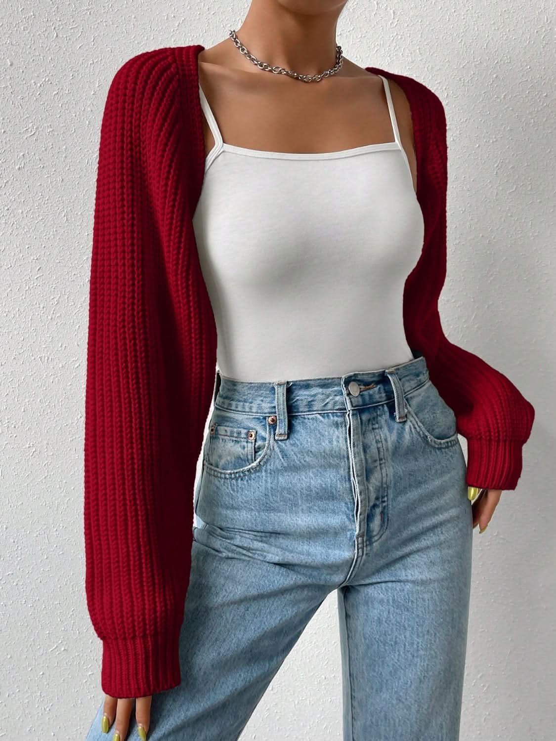 Stylish Honey Open Front Cardigan for Women - Soft & Comfortable Knit Sweater - Perfect for Layering, Office Wear & Casual Outfits