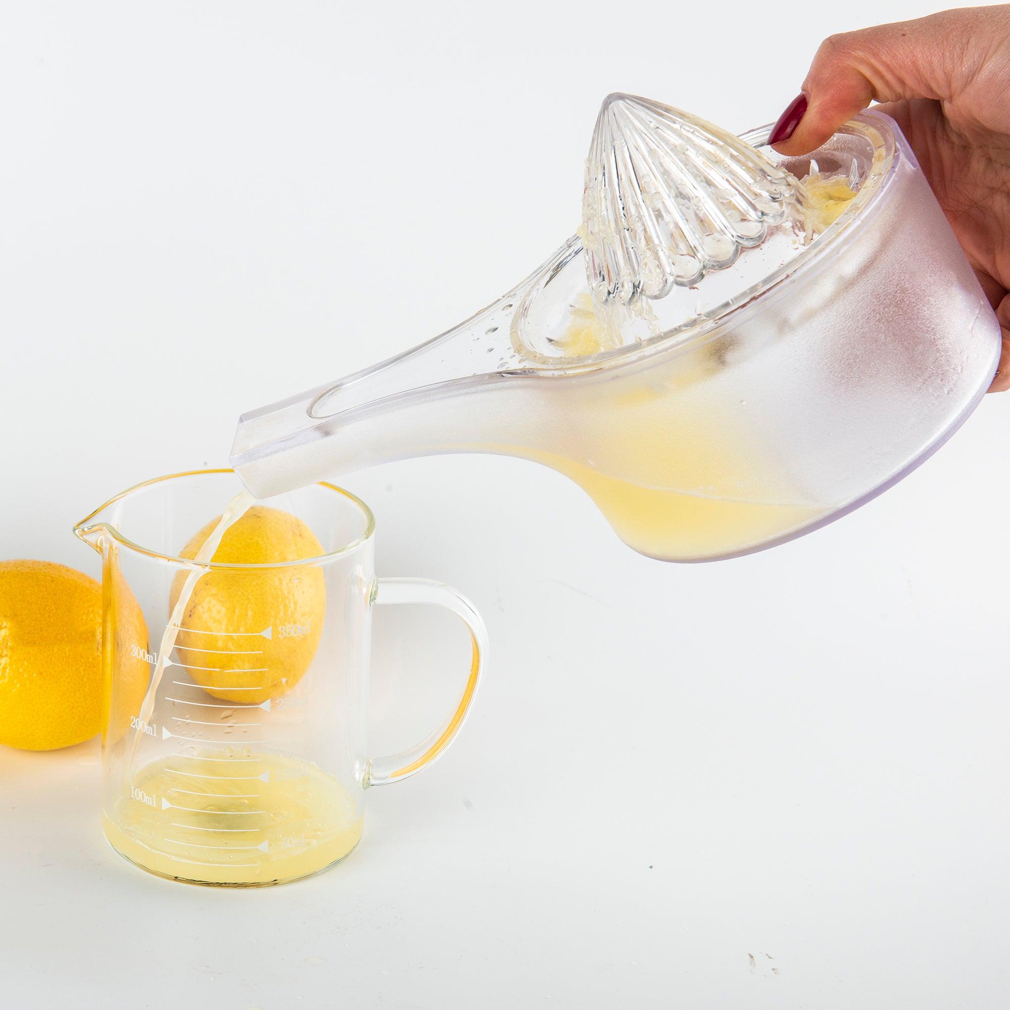 Stainless Steel Lemon Juicer - Handheld Citrus Press for Fresh Lemon, Lime & Orange Juice - Perfect for Cocktails, Cooking & Healthy Drinks