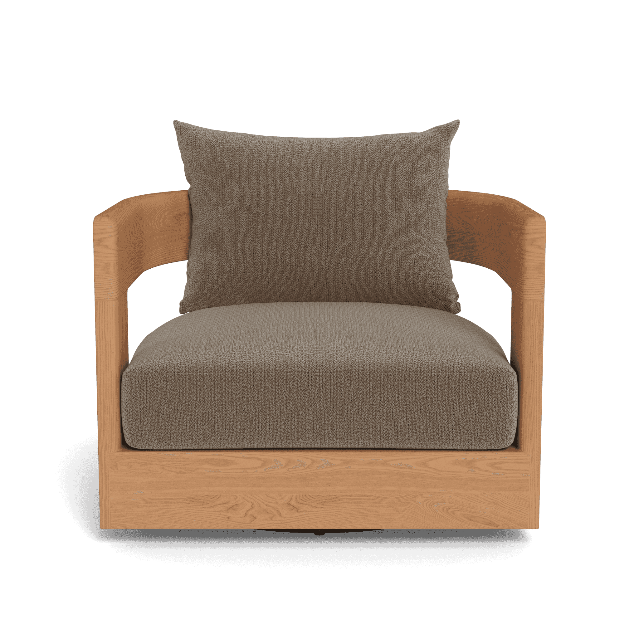 Victoria Teak Swivel Lounge Chair - Outdoor Patio Furniture with 360° Rotation - Perfect for Poolside, Garden, and Deck Relaxation
