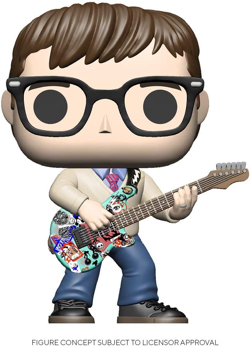 Rivers Cuomo #174 Pop Rocks Weezer Vinyl Figure with Ecotek Plastic Pop Box Protector Case - Collectible Music Memorabilia for Weezer Fans & Vinyl Collectors - Perfect for Display, Gifts, and Music Enthusiast Collections