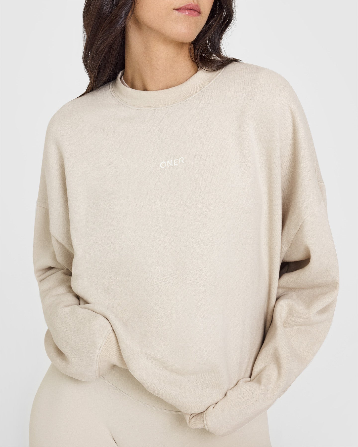 Premium Mid Weight Sweatshirt for Men & Women | Soft Cotton Blend Pullover | Sand Color | Perfect for Casual Wear, Layering & Outdoor Activities