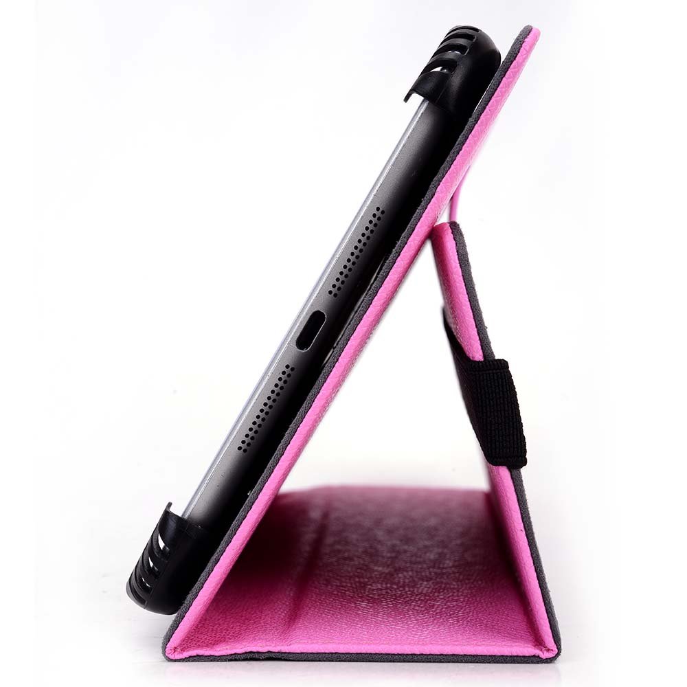 Craig Electronics CMP748 7 Inch Tablet Case - Universal Fit Protective Cover with Hand Strap - Pink for Kids, Travel & Home Use