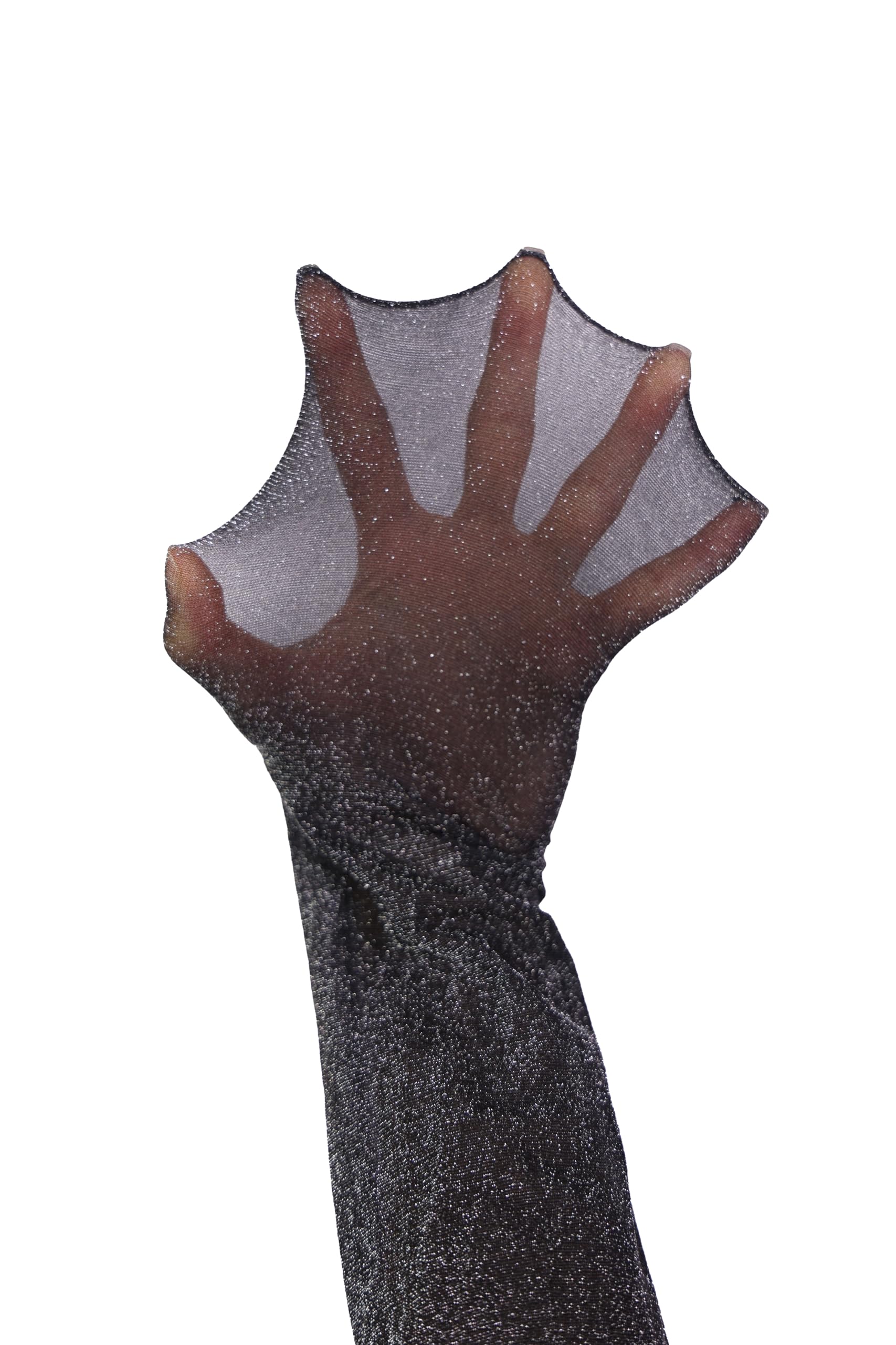 Black Glitter Tights for Women - High Waist Sparkle Pantyhose, Sexy Orange Shimmer Stockings (1 Pair) - Perfect for Christmas Parties & Holiday Outfits