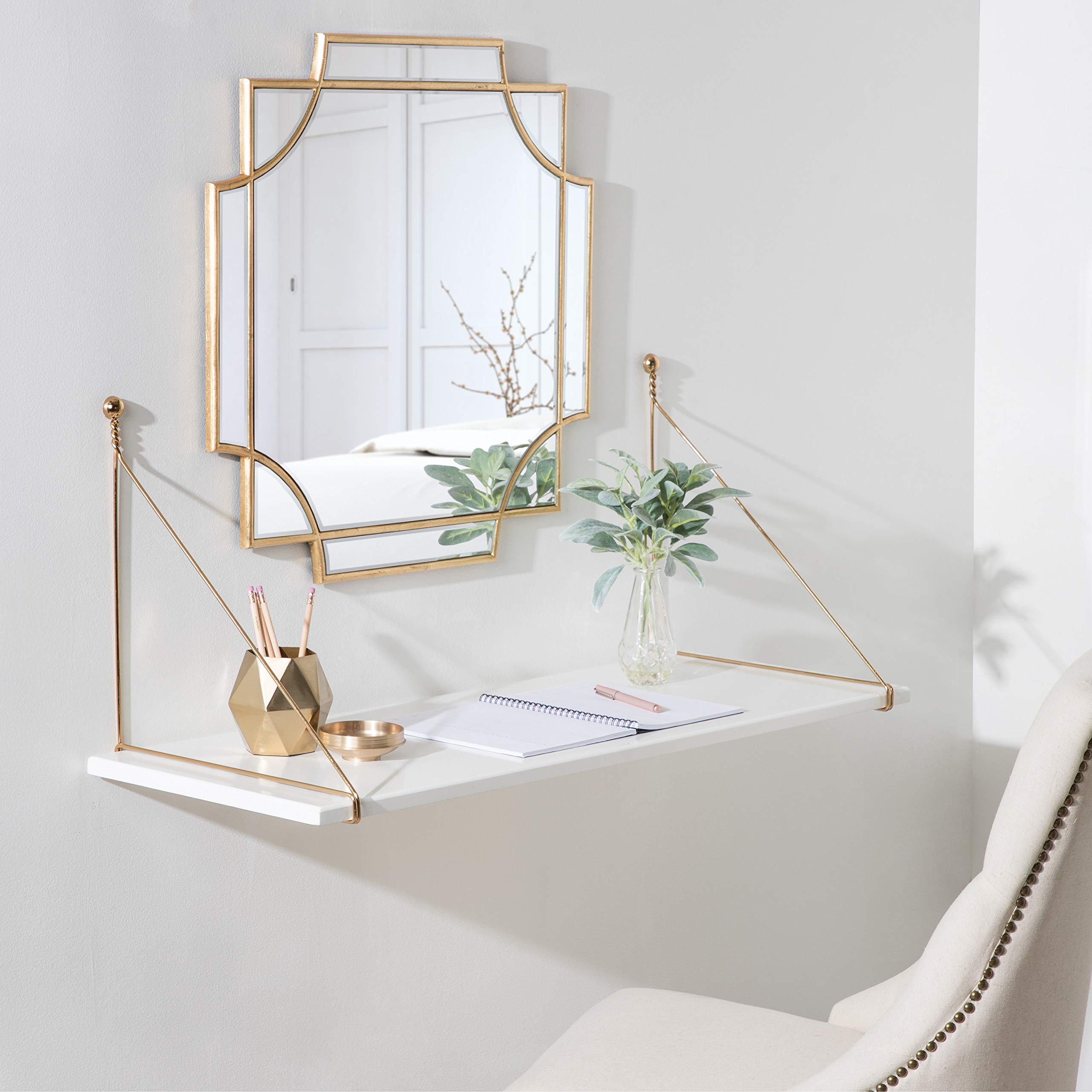 Kate & Laurel Vista Modern Floating Desk - 38