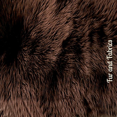 Soft Rectangle Shag Rug for Kids Playroom & Nursery - Faux Fur Shaggy Sheepskin Carpet (2'x4', Chocolate Brown) - Perfect for Play Areas, Bedrooms & Cozy Floor Decor