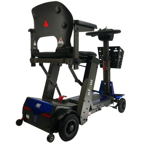 Mojo Manual Folding Scooter - Lightweight & Portable Mobility Aid for Adults & Seniors - Perfect for Travel, Shopping & Outdoor Activities