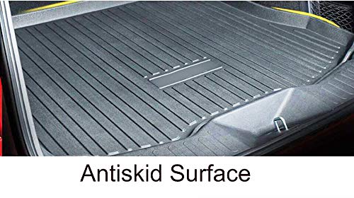 Premium Black Rubber Car Floor Mats - Heavy Duty Trunk Liner & Cargo Tray Protector for Kia Seltos KX3 (2019-2023 Models) | Waterproof & Anti-Slip Design | Perfect for Road Trips, Camping & Daily Commute