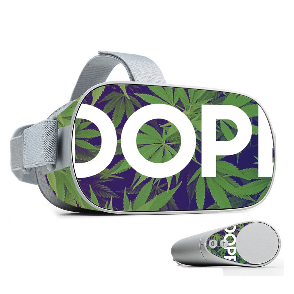 MightySkins Vinyl Decal Wrap Cover for Oculus Go VR Headset - Dope Design | Protective & Durable Skin | Easy to Apply & Remove | Made in USA | Perfect for Gaming, VR Entertainment & Personalization