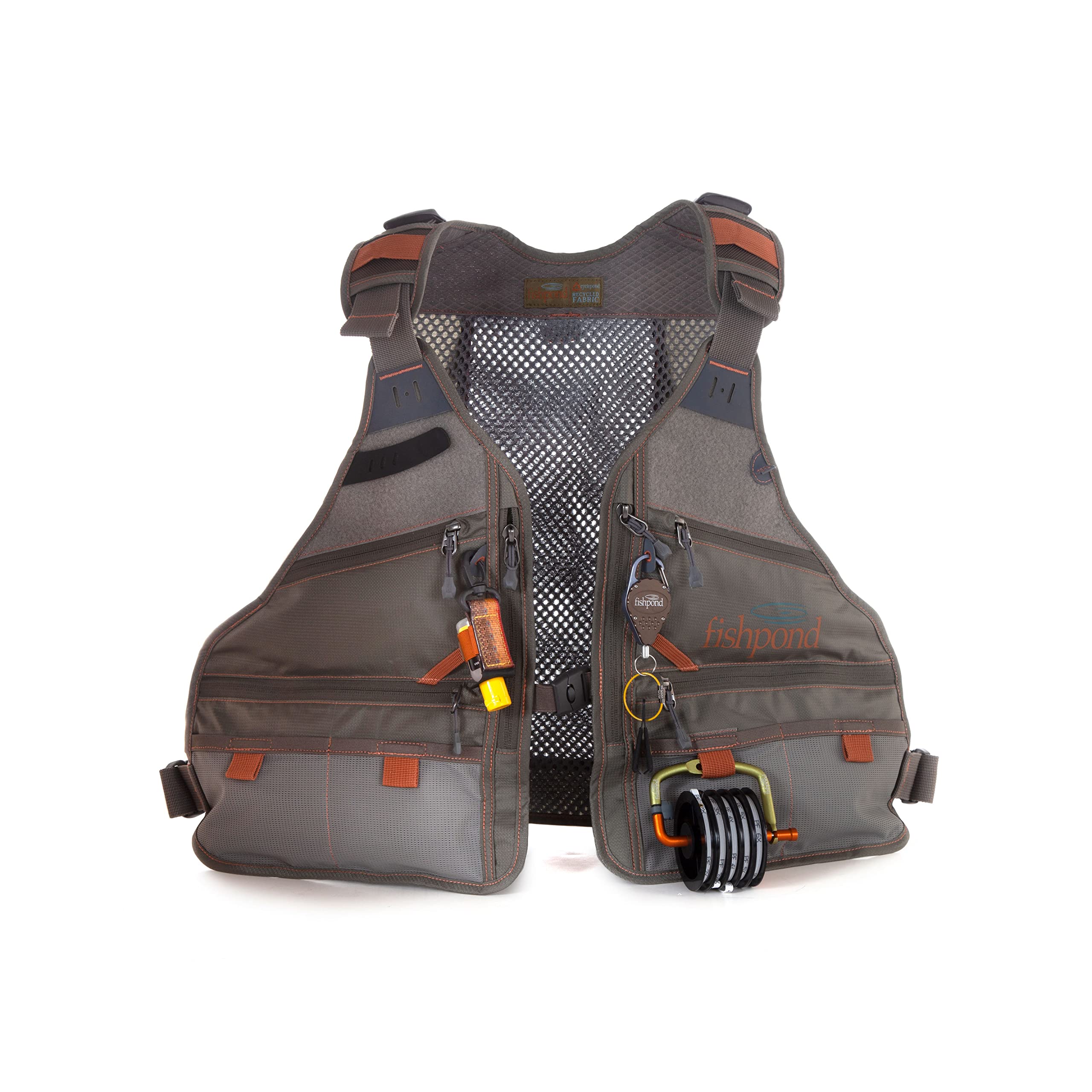 Flint Hills Men's Fly Fishing Vest - Gravel | Durable & Lightweight Fishing Vest for Anglers | Perfect for Stream, River & Lake Fishing