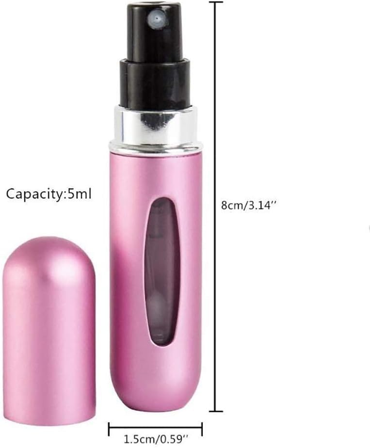 4Pcs Refillable Perfume Atomizer Travel Bottles - Ideal Swan Mini Empty Spray Bottles for Fragrance | Portable Perfume Containers for Women's Purse, Gym Bag & Vacation Essentials