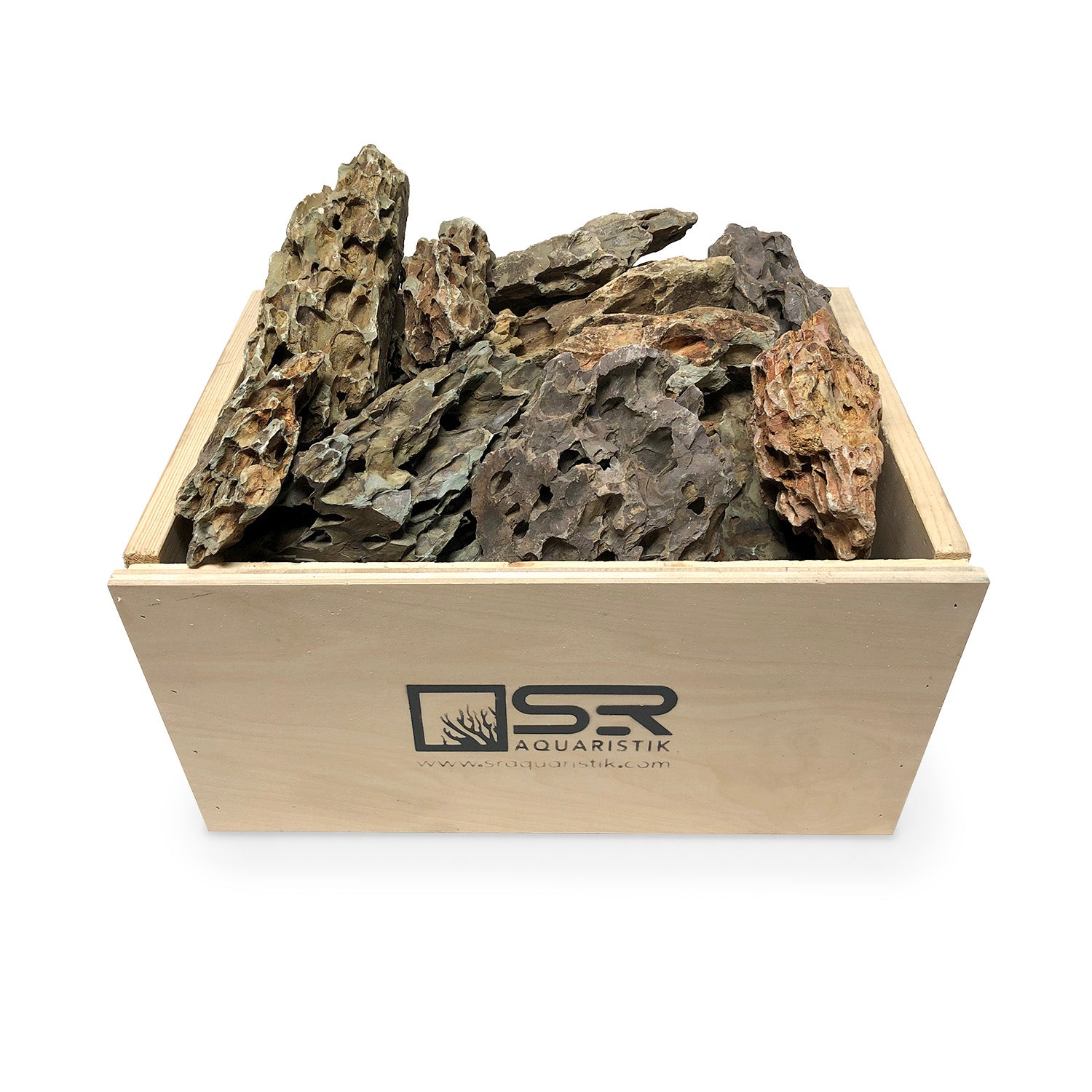 SR Aquaristik Dragon Stone - Natural Aquarium Rock for Fish Tank Decoration | Perfect for Aquascaping, Shrimp Tanks & Reptile Habitats