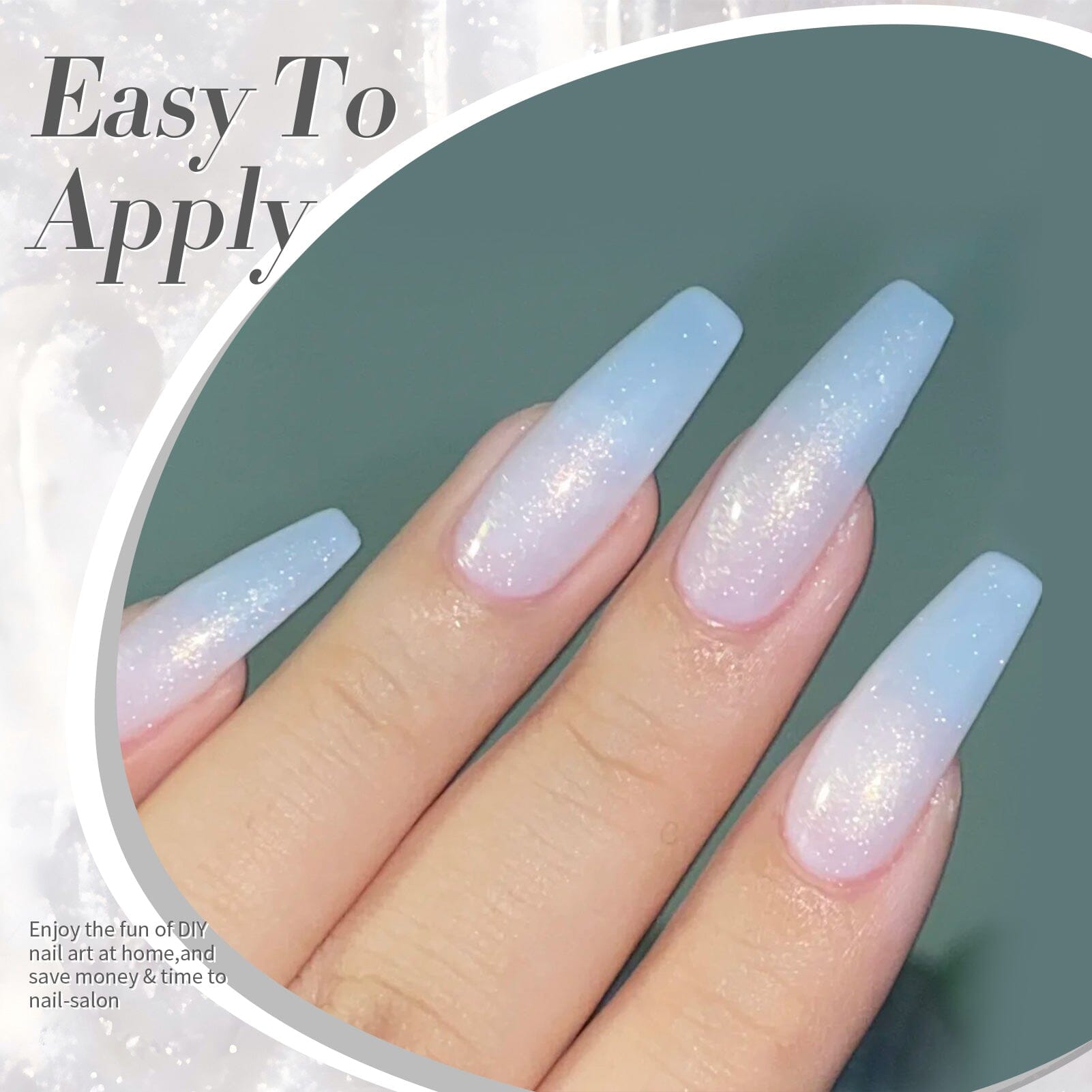 White Jelly Gel Nail Polish #19 Moonlight Milk - 15ml UV LED Soak Off Gel Polish for Manicure & Pedicure - Perfect for Nail Salon, Home DIY & Gift Giving