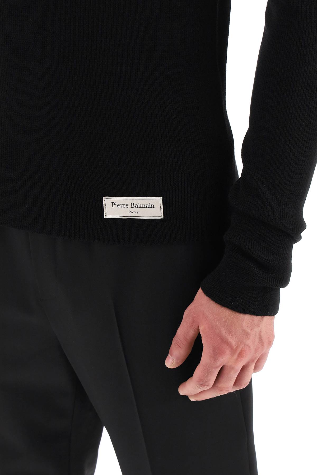 Balmain Merino Wool Turtleneck Sweater for Women - Soft & Warm Winter Pullover for Casual & Office Wear